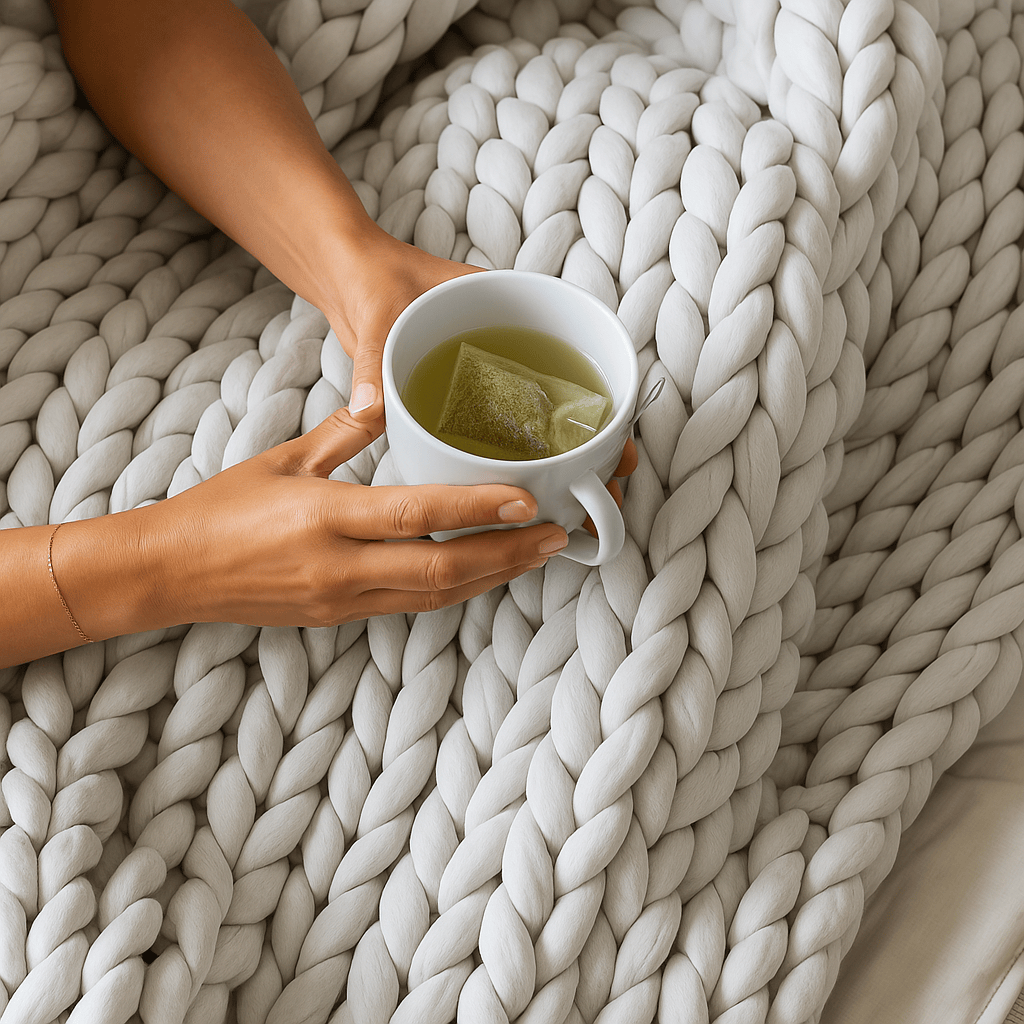 Oplev ren afslapning med vores tyngdetaeppe